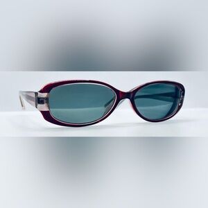 Lauren Hutton L393 PL Purple Translucent Oval Sunglasses Frames Only